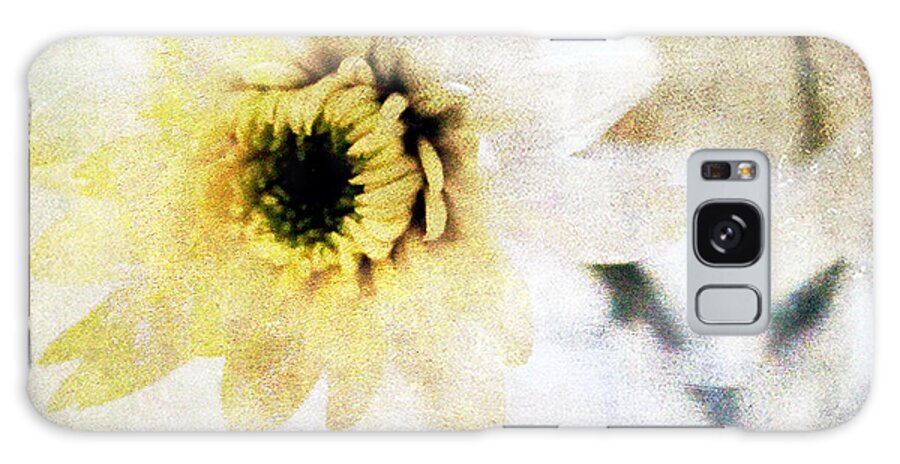 Flower Galaxy Case featuring the mixed media White Flower by Linda Woods