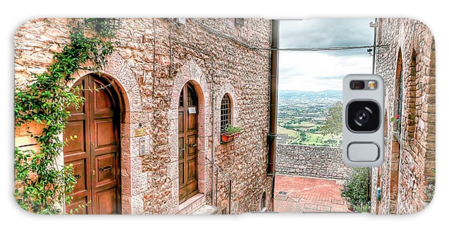 Assisi Galaxy Case featuring the photograph 0874 Assisi Italy by Steve Sturgill