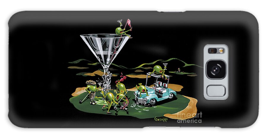 Golf Galaxy Case featuring the painting 19th Hole by Michael Godard