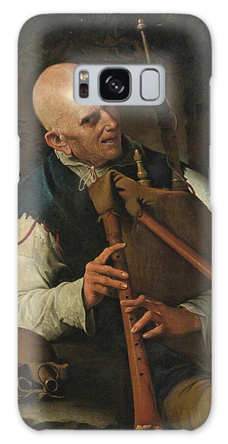 Pietro Paolini Galaxy Case featuring the painting A Bagpiper #2 by Pietro Paolini