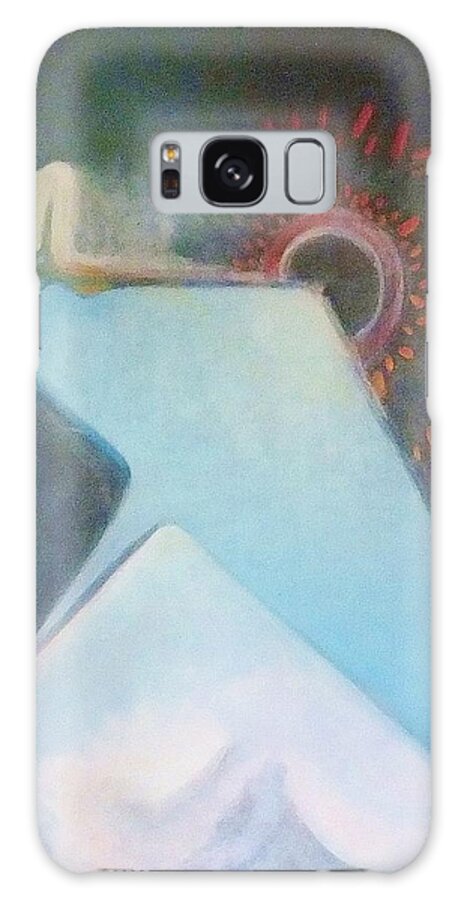 Abstract Galaxy Case featuring the painting Act Of Creation by Denise F Fulmer