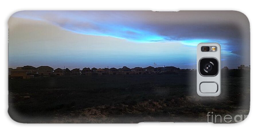 Blue Galaxy Case featuring the photograph Alternate Sunset Blue by Rachel Hannah