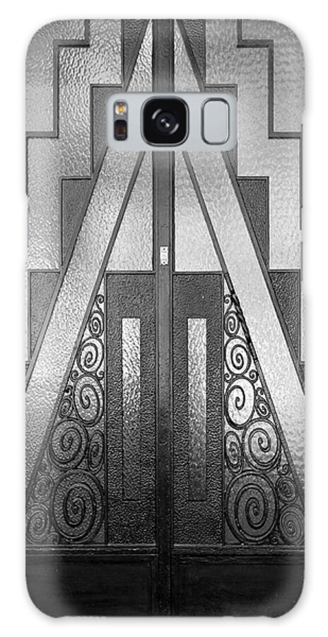 Paris Galaxy Case featuring the photograph Art Deco Door #1 by Andrew Fare