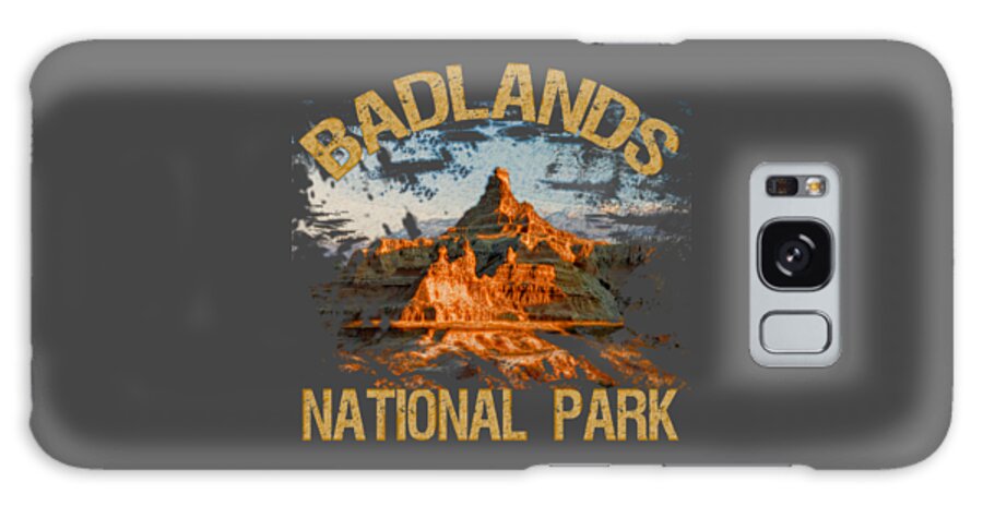 Badlands National Park Galaxy Case featuring the digital art Badlands National Park #1 by David G Paul