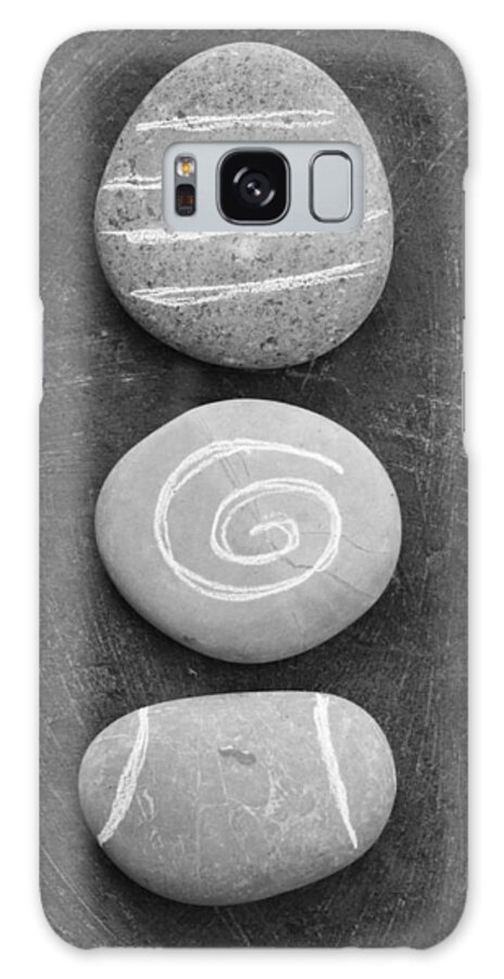 Stones Galaxy Case featuring the mixed media Balance #1 by Linda Woods