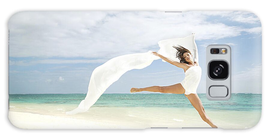 Action Galaxy Case featuring the photograph Ballet on Beach #1 by Brandon Tabiolo - Printscapes