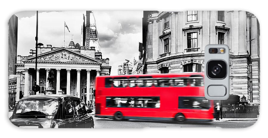 London Galaxy Case featuring the photograph Bank of England, the Royal Exchange in London, the UK #1 by Michal Bednarek