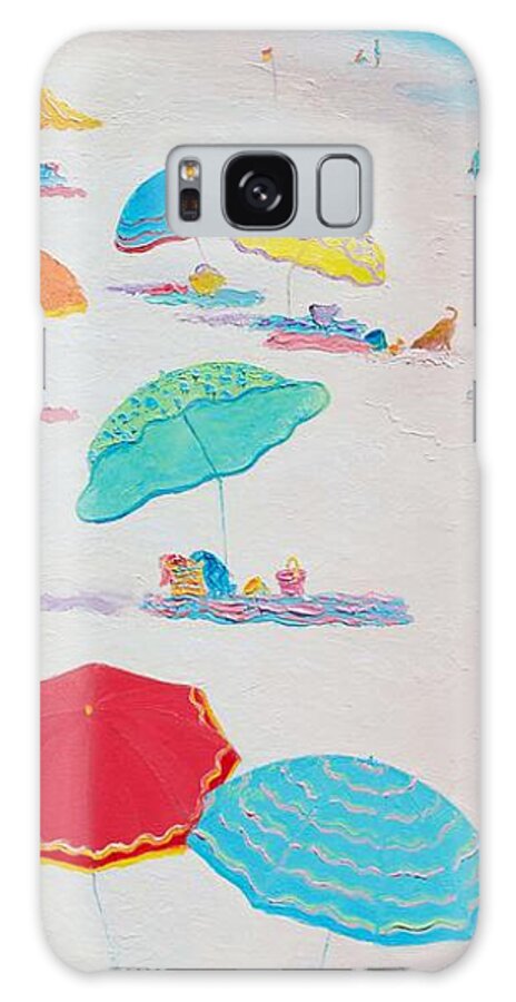 Beach Galaxy Case featuring the painting Beach Painting - One Summer #1 by Jan Matson