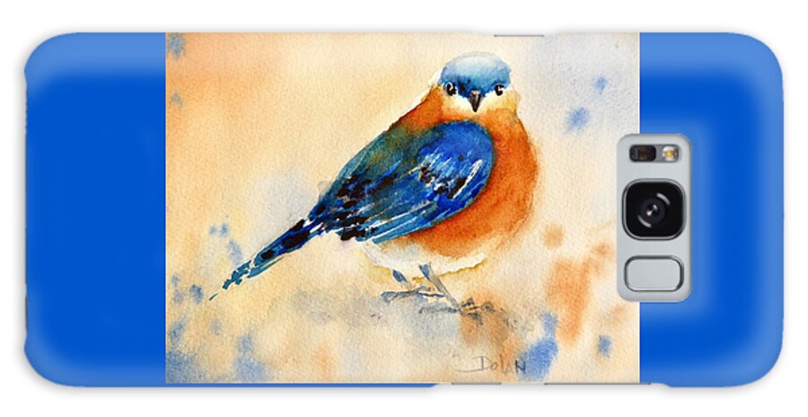 Bluebird Galaxy Case featuring the painting Bluebird #3 by Pat Dolan