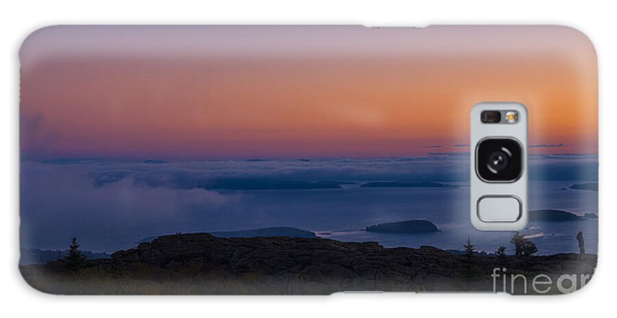 acadia National Park Galaxy Case featuring the photograph Cadillac Mountain Sunset. #1 by New England Photography