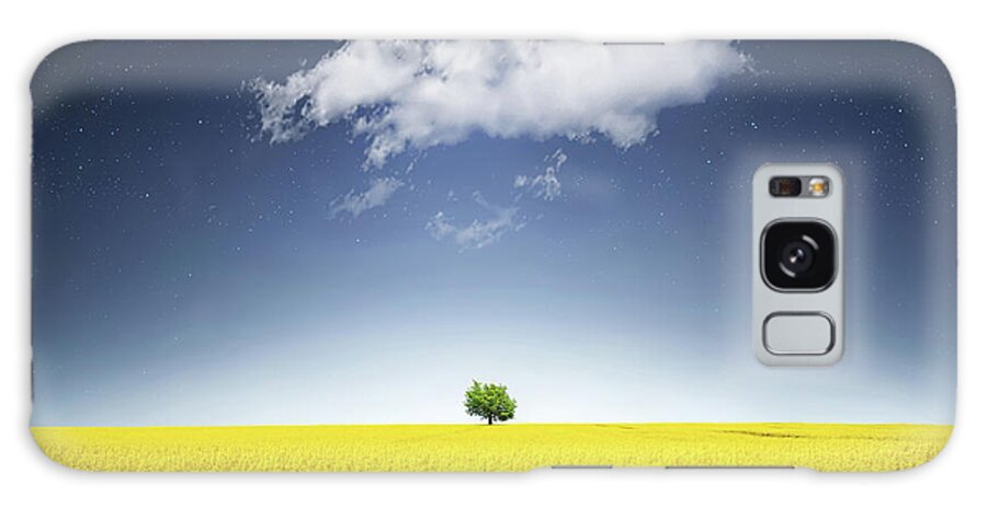 Autumn Galaxy Case featuring the photograph Canola Field #1 by Bess Hamiti