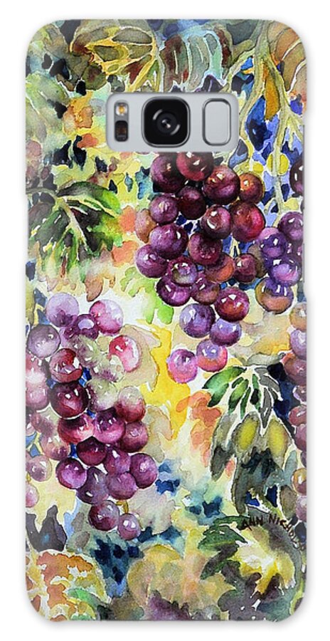 Watercolor Galaxy S8 Case featuring the painting Cascade #1 by Ann Nicholson
