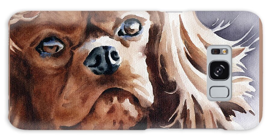 Cavalier King Charles Galaxy Case featuring the painting Cavalier King Charles Spaniel #3 by David Rogers