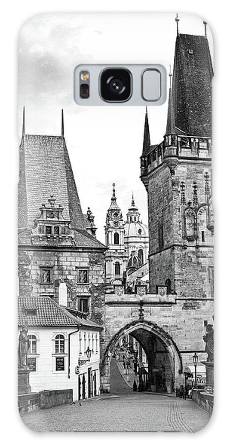 Prague Galaxy Case featuring the photograph Charles Bridge, Prague #1 by Jurgen Lorenzen
