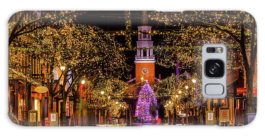 Vermont Galaxy Case featuring the photograph Christmas on Church Street #2 by Scenic Vermont Photography