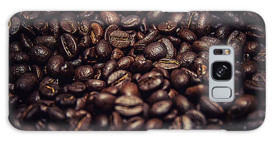Cup Galaxy Case featuring the photograph Coffee Beans #3 by Ryan Wyckoff