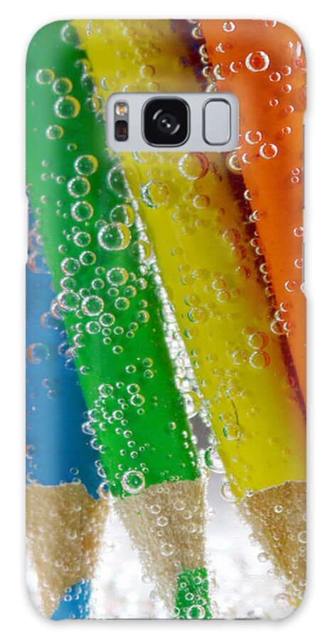 Colored Pencils Galaxy Case featuring the photograph Color Pop #1 by Kami McKeon
