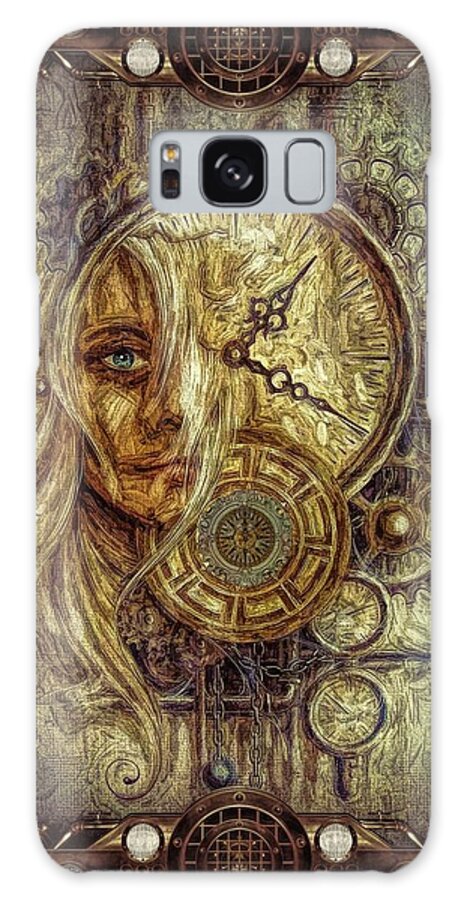 Steampunk # Steampunk Art # Steampunk Compass # Steampunk Clock# Watch # Compass # Galaxy S8 Case featuring the digital art Sci-fi/fantasy by Louis Ferreira