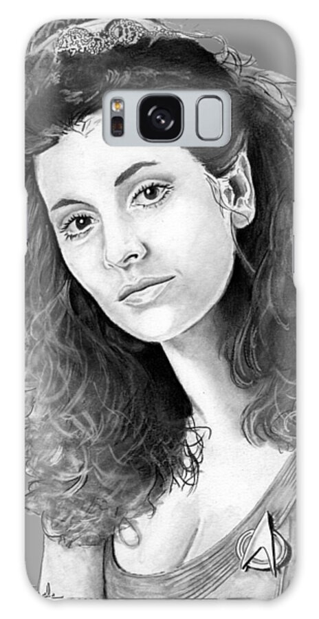 Counselor Galaxy Case featuring the drawing Counselor Deanna Troi #2 by Bill Richards