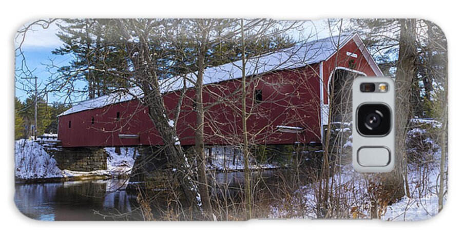 covered Bridge Galaxy Case featuring the photograph Cresson Covered Bridge. #1 by New England Photography