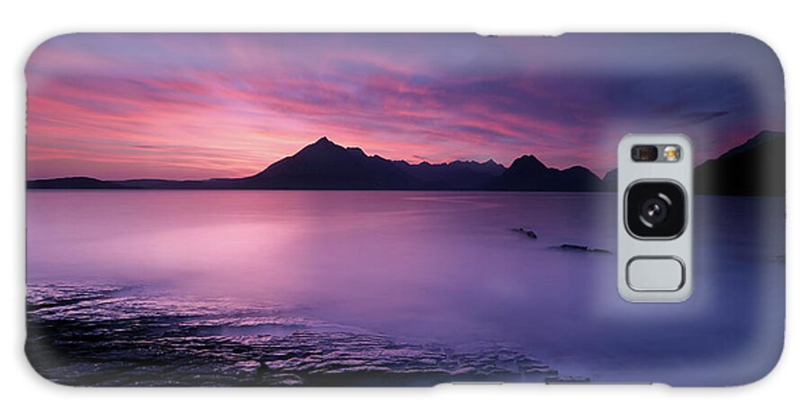 Elgol Galaxy Case featuring the photograph Cuillins at Sunset #1 by Maria Gaellman