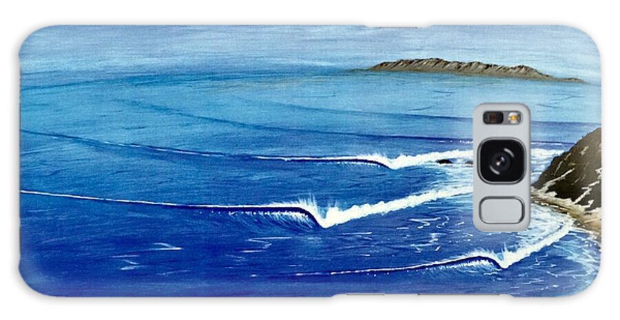 Danapoint Galaxy Case featuring the painting Dana Point 1950s #1 by Paul Carter