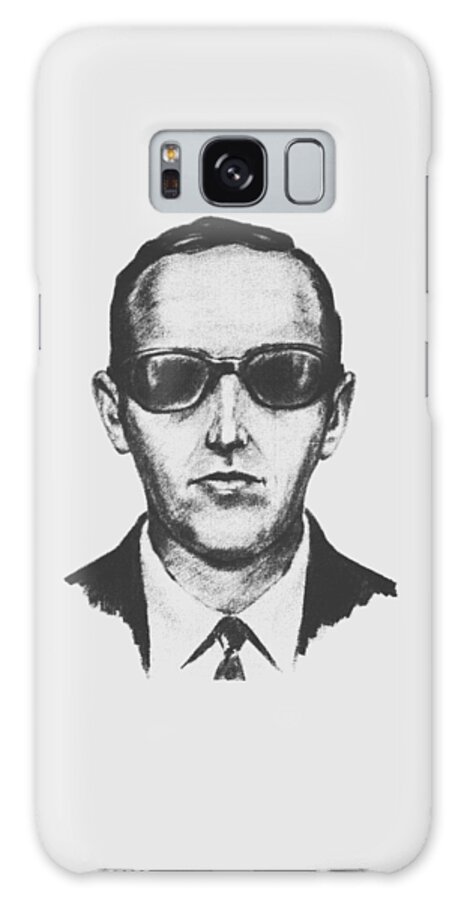 Db Cooper Galaxy Case featuring the drawing D.B. Cooper #2 by War Is Hell Store