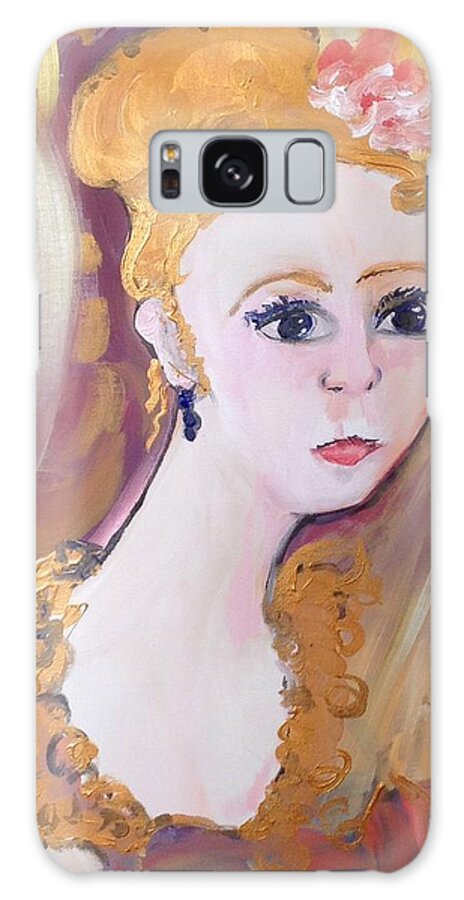 Thought Galaxy Case featuring the painting Deep in thought by Judith Desrosiers