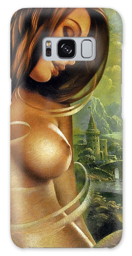 Nude Prints Galaxy Case featuring the painting Diva by Arthur Braginsky