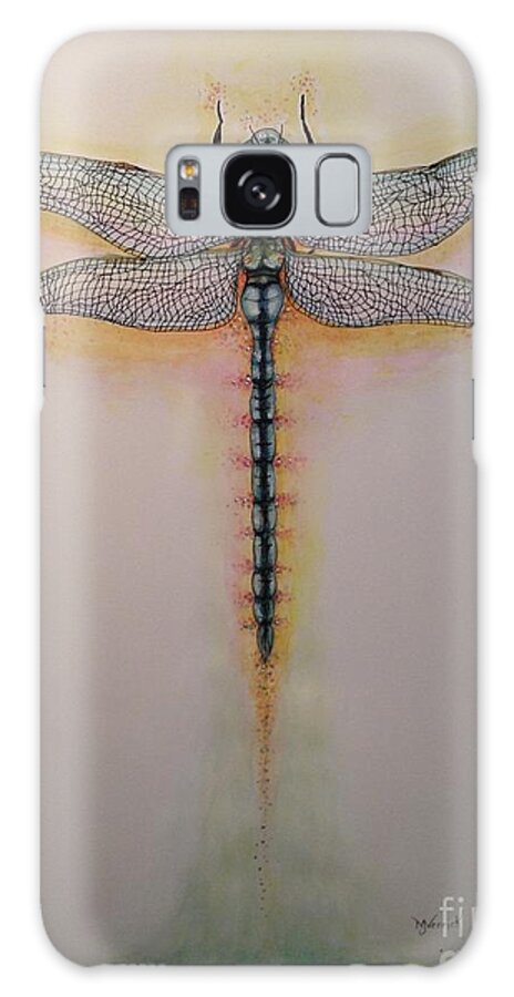 Dragonfly Galaxy Case featuring the painting Drag On Fly by M J Venrick