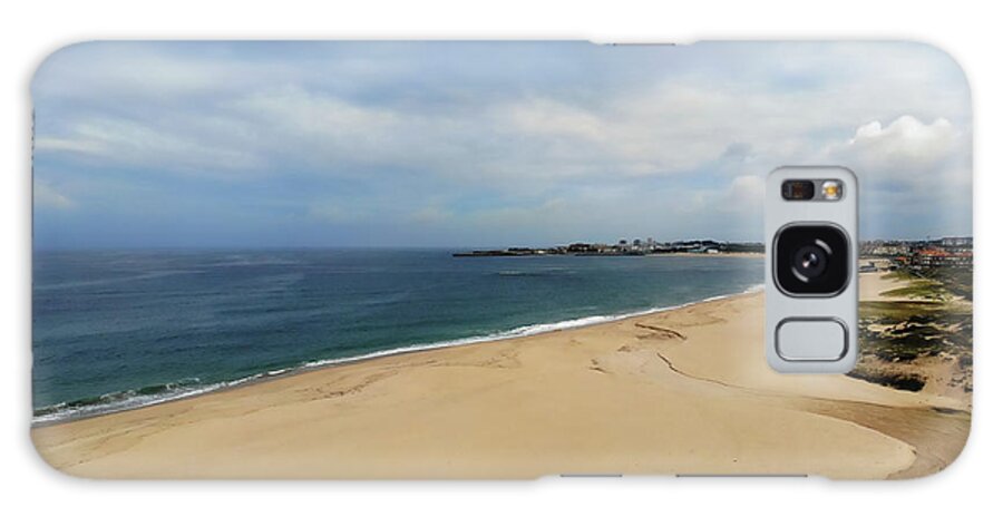 Beach Galaxy Case featuring the photograph Drone beach photo #1 by Paulo Goncalves