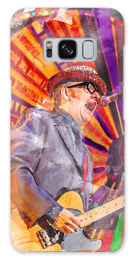 Music Galaxy Case featuring the photograph Elvis Costello by Thomas Leparskas