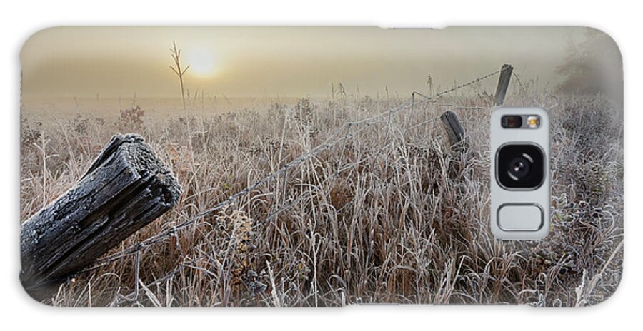 Autumn Galaxy Case featuring the photograph First Frost #1 by Dan Jurak