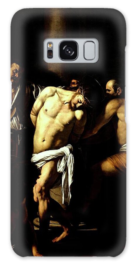 Italian Galaxy Case featuring the painting Flagellation Of Christ #2 by Troy Caperton