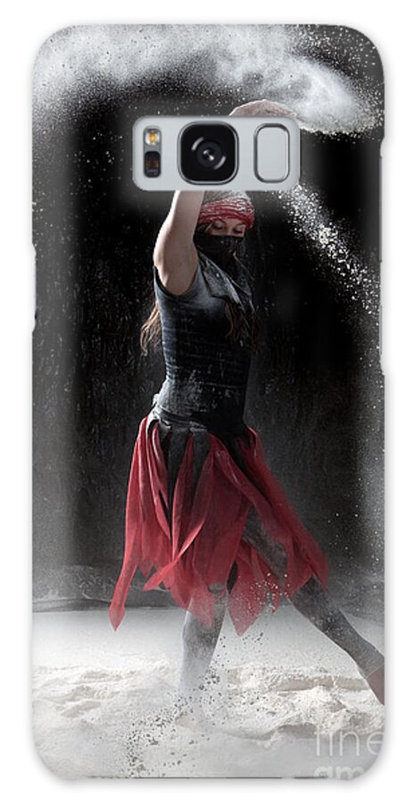 Dancing Galaxy Case featuring the photograph Flour Dancing Series #1 by Cindy Singleton