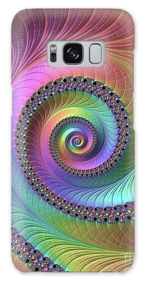 Fractal Galaxy Case featuring the digital art Fractal, Pattern, Kaleidoscope, Art #1 by Esoterica Art Agency