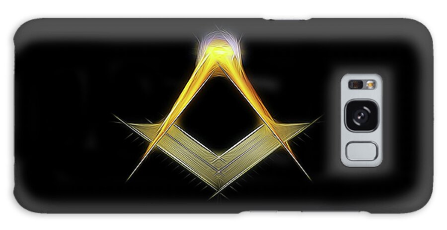 Fantasy Galaxy Case featuring the digital art Freemason Symbol by Raphael Terra #1 by Esoterica Art Agency