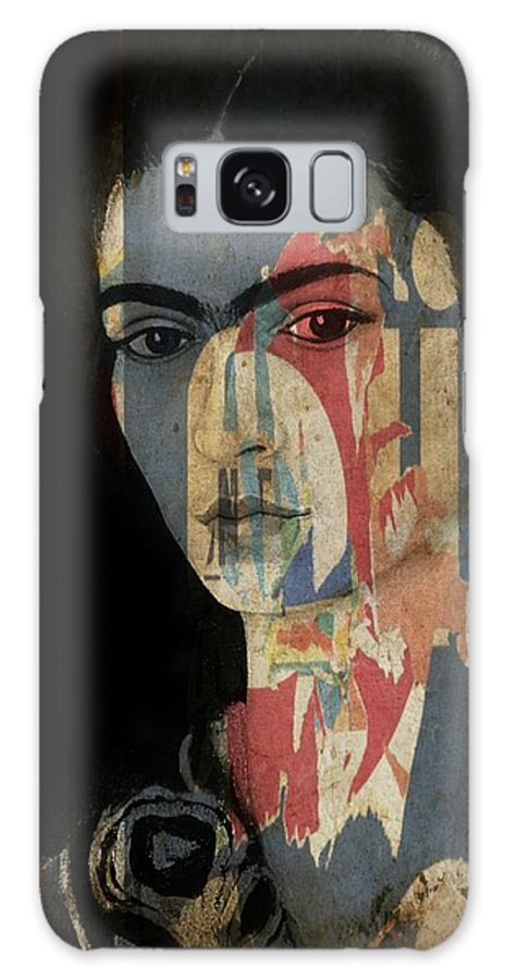 Frida Kahlo Galaxy Case featuring the mixed media Frida Kahlo by Paul Lovering