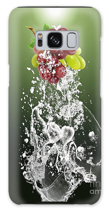Grape Galaxy Case featuring the mixed media Grape Splash #1 by Marvin Blaine