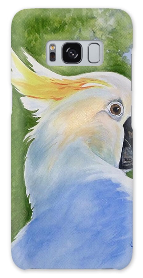 Australian Galaxy Case featuring the painting Hello, Cocky #1 by Anne Gardner