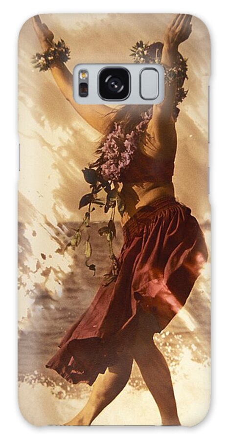 Beautiful Galaxy Case featuring the photograph Hula On The Beach #1 by Himani - Printscapes