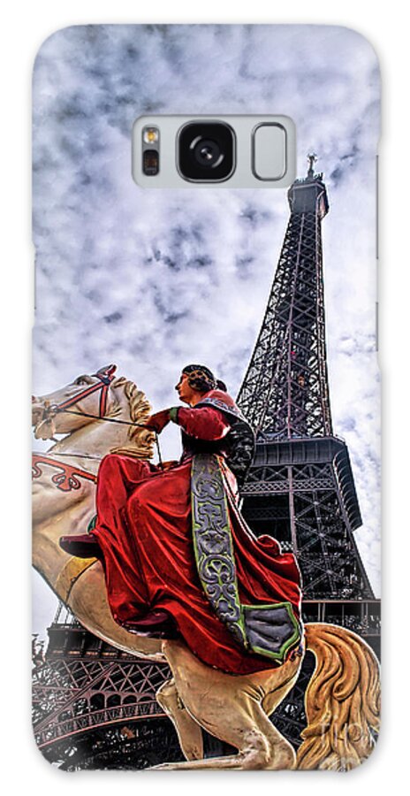 Eiffel Tower Galaxy Case featuring the photograph Jeanne d'Arc #1 by PatriZio M Busnel
