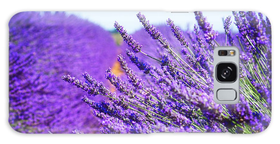 Lavender Galaxy Case featuring the photograph Lavender Field by Anastasy Yarmolovich