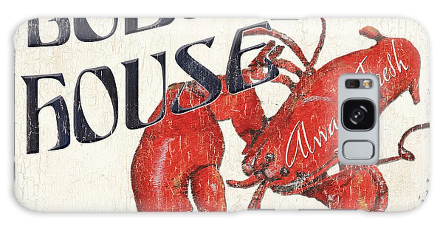 Lobster Galaxy Case featuring the painting Lobster House #2 by Debbie DeWitt