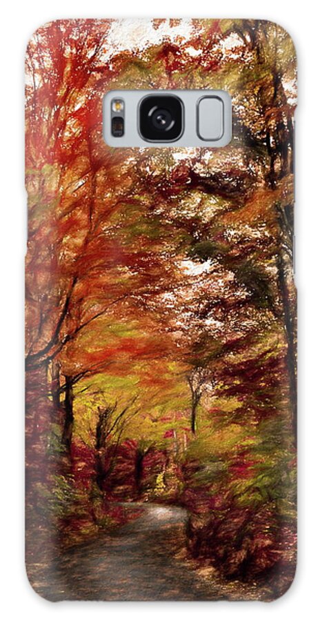Autumn Galaxy Case featuring the photograph Long and Winding Road #2 by Andrea Kollo