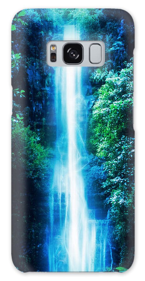 Waterfall Galaxy Case featuring the digital art MaidenFall #1 by Kenneth Armand Johnson