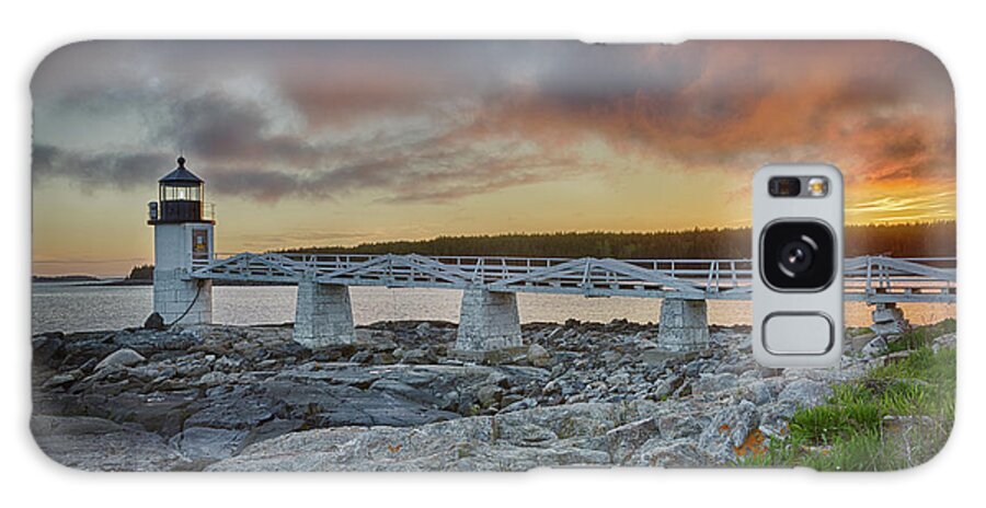 Maine Galaxy Case featuring the photograph Marshall Point Lighthouse at sunset, Maine, USA #1 by Kyle Lee