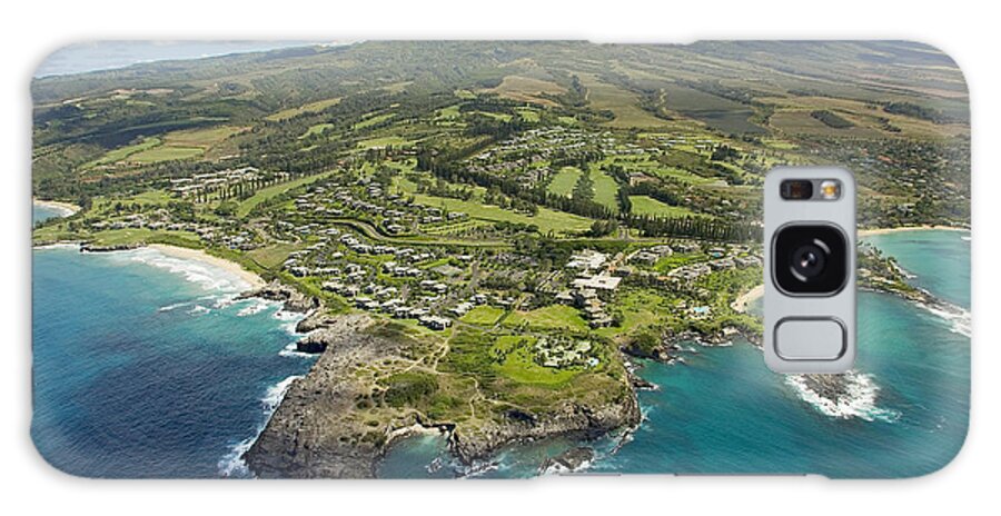 Above Galaxy Case featuring the photograph Maui Aerial Of Kapalua #1 by Ron Dahlquist - Printscapes