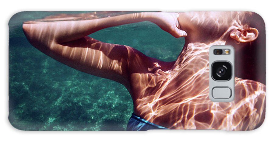 Swim Galaxy Case featuring the photograph Mermaid #1 by Gemma Silvestre