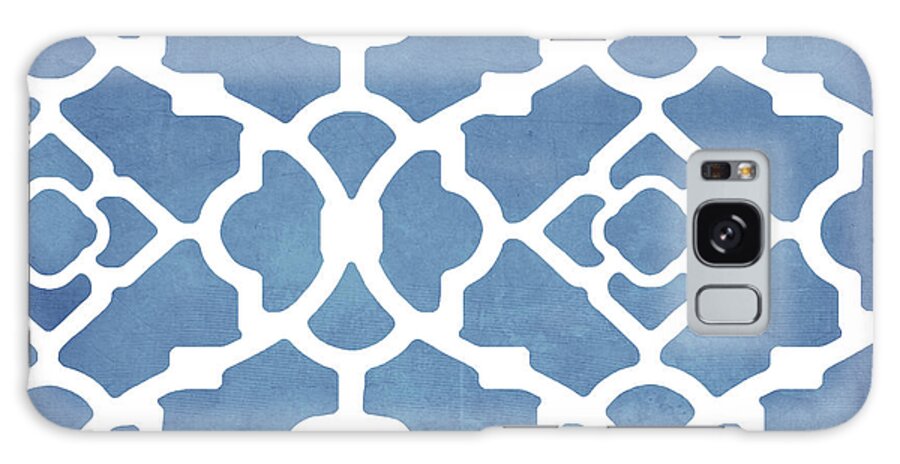 Blue Pattern Galaxy Case featuring the painting Moroccan Blues #2 by Mindy Sommers